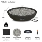Riverside Oval Propane Fire Bowl by Real Flame - Image 7