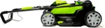Greenworks 40-Volt Lithium-Ion Push 17-In Cordless Electric Lawn Mower 2536302HD - Image 6