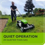 Greenworks 80V 17" Brushless Lawn Push Mower, 2.0Ah Battery and Charger Included - Image 3
