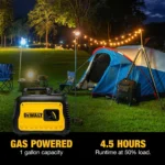 DEWALT DXGNI 2200W Gas Powered Recoil Pull Start Portable Generator with DeWALT 98cc Engine - Image 5