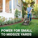 Worx 17'' Cordless Lawn Mower 2 in 1 Electric Mower Cuts to Edge - Image 2