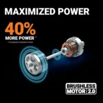 Worx 17'' Cordless Lawn Mower 2 in 1 Electric Mower Cuts to Edge - Image 6