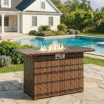 Terkel Rectangle Outdoor Fire Pit Table - Image 2