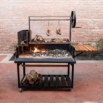 Premium Argentine/Santa Maria BBQ Grill with Wood Fire and Charcoal Grill- Summer End Sale