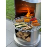 Aukland 90.6" H x 24.8" W Stainless Steel Outdoor Chiminea - Image 7