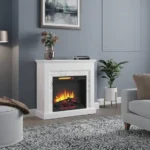 StyleWell 38-inch Electric Fireplace in White - Image 4