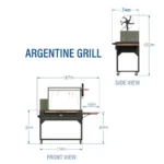 Premium Argentine/Santa Maria BBQ Grill with Wood Fire and Charcoal Grill- Summer End Sale - Image 9