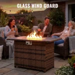 Terkel Rectangle Outdoor Fire Pit Table - Image 8