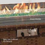 Terkel Rectangle Outdoor Fire Pit Table - Image 7