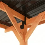 18.3 x 12.6 x 7.8 FT Solid Wood Outdoor Carport with Galvanized Steel Hardtop - Image 7