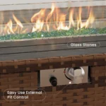 Terkel Rectangle Outdoor Fire Pit Table - Image 4