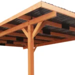 18.3 x 12.6 x 7.8 FT Solid Wood Outdoor Carport with Galvanized Steel Hardtop - Image 5