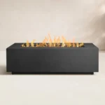 AEGEAN Propane / Natural Gas Outdoor Fire Pit Table Size:15" H x 50" W x 32" D - Image 3