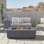 AEGEAN Propane / Natural Gas Outdoor Fire Pit Table Size:15" H x 50" W x 32" D - Image 2