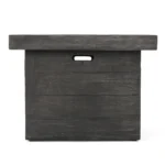 Rosia Square Concrete Propane Smokeless Fire Pit Table with Hidden Fuel Tank - Image 6