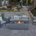 AEGEAN Propane / Natural Gas Outdoor Fire Pit Table Size:15" H x 50" W x 32" D - Image 7