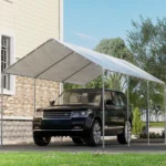 10 Ft. W x 20 Ft. D Carports, Waterproof & UV Protected Garage - Image 4