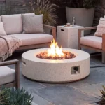 Shade Concrete Propane Outdoor Fire Pit Table - Image 5