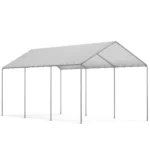 10 Ft. W x 20 Ft. D Carports, Waterproof & UV Protected Garage - Image 3
