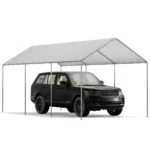 10 Ft. W x 20 Ft. D Carports, Waterproof & UV Protected Garage - Image 2
