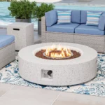 Shade Concrete Propane Outdoor Fire Pit Table - Image 2