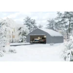 22.5 FT x 20 FT Heavy Duty Anti-Snow Carport with Spacious Aluminum Frame - Image 4