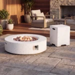 Shade Concrete Propane Outdoor Fire Pit Table - Image 7