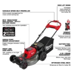Milwaukee 2823-22HD M18 FUEL 21" Self Propelled Dual Battery Mower Kit - Image 3