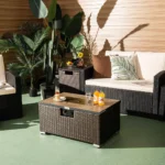 16" H x 32" W Propane Outdoor Fire Pit Table - Image 8
