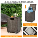 16" H x 32" W Propane Outdoor Fire Pit Table - Image 7