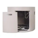 Caelan Round Concrete Propane Smokeless Fire Pit Table - Image 3