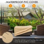 16" H x 32" W Propane Outdoor Fire Pit Table - Image 4