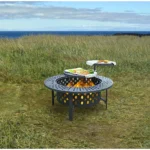 Hayler Wood Burning Outdoor Fire Pit Table with Lid Size: 28" H x 36" W x 36" D - Image 8