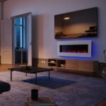 Napoleon Lumi 58-inch Surface Wall Electric Fireplace - Image 4