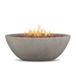 Real Flame Riverside Propane Fire Bowl with Natural Gas Conversion Kit in Glacier Grey
