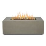 Real Flame Aegean Small Rectangle LP fire table in Mist Gray - Image 5