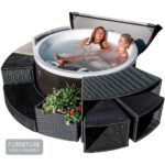 Okanagan 4-Person Round Hot Tub 160cm - Image 8