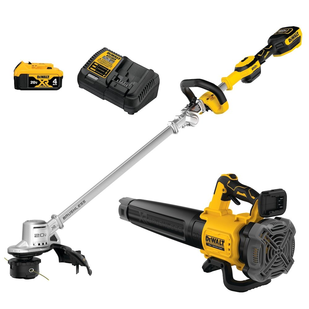 p_1001678998 20V MAX XR Brushless 14" Folding String Trimmer and Handheld Blower Combo Kit DeWalt - Image 1