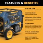 FIRMAN Gasoline, LPG and Natural Gas Powered Electric Start Portable Generator - Image 7