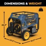 FIRMAN Gasoline, LPG and Natural Gas Powered Electric Start Portable Generator - Image 4