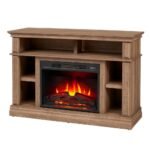StyleWell Wolcott 48-inch Electric Fireplace Media Console in Prairie Ash