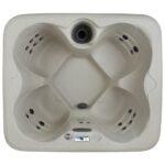 Lifesmart Spas LS100DX 4-Person Square Hot Tub with Waterfall with 20-Jets Roto - Image 3