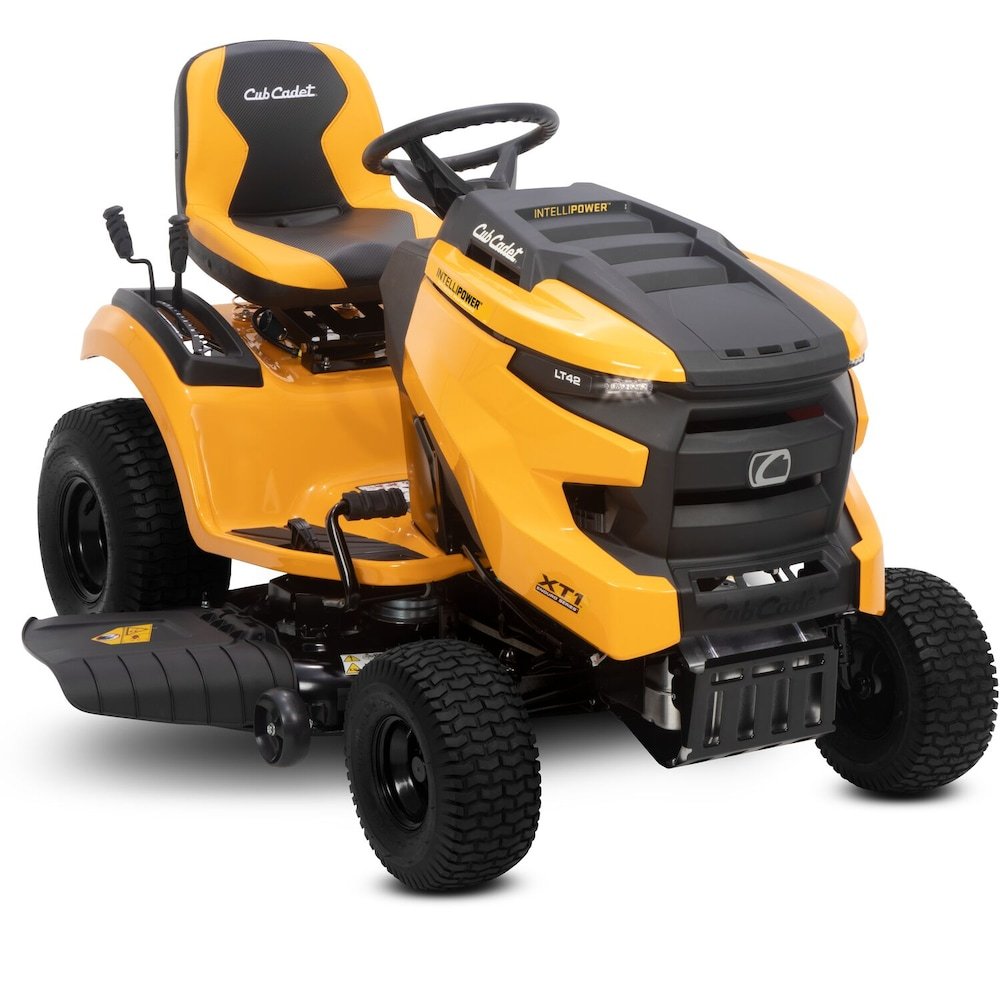 p_1001866381 (1) Cub Cadet Xt1 18-Hp Single Cylinder Foot 42-In Cut Width Riding Lawn Mower Mulching Capable - Image 1