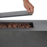 Real Flame Aegean 70-inch Rectangular Propane Outdoor Fireplace - Image 5