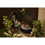 Hampton Bay 40-inch Outdoor Patio Round Gas Fire Pit 65000 BTUs, in Black - Image 3
