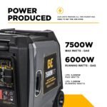 BE Power Equipment 7500/6000-Watt Electric Start Dual-Fuel Gas and Propane Inverter Generator - Image 9