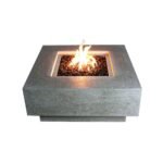 Elementi Manhattan Patio Fire Pit Light Gray Liquid Propane
