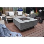 Elementi Manhattan Patio Fire Pit Light Gray Liquid Propane - Image 7