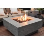 Elementi Manhattan Patio Fire Pit Light Gray Liquid Propane - Image 6