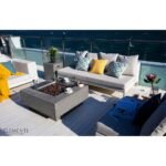Elementi Manhattan Patio Fire Pit Light Gray Liquid Propane - Image 5